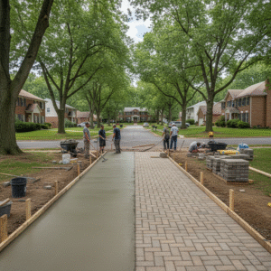 concrete walkway kettering oh